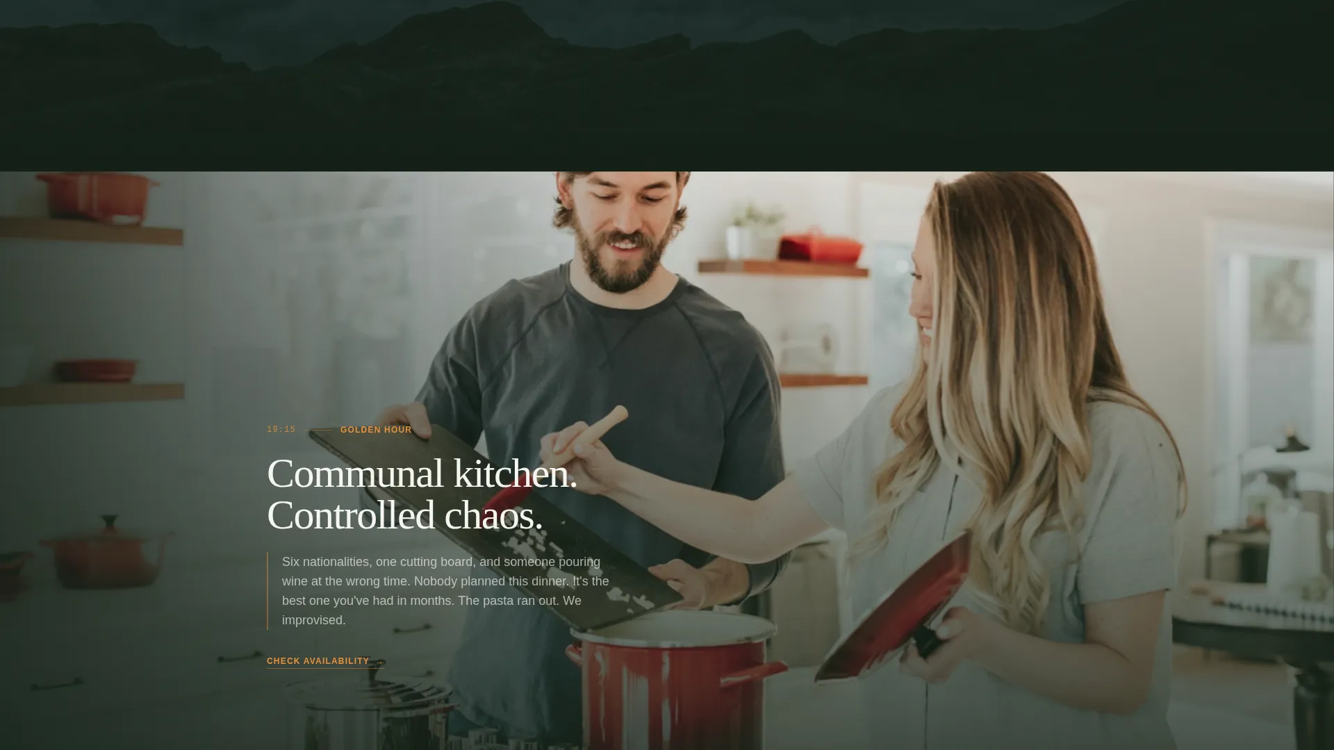 Party Hostel Landing Page Template