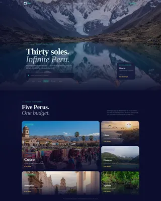 Peru Travel Professional Website Template