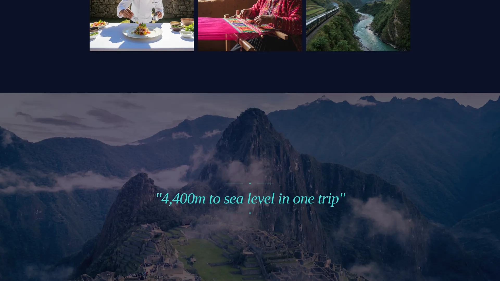 Luxury Peru Travel Agency Landing Page Template
