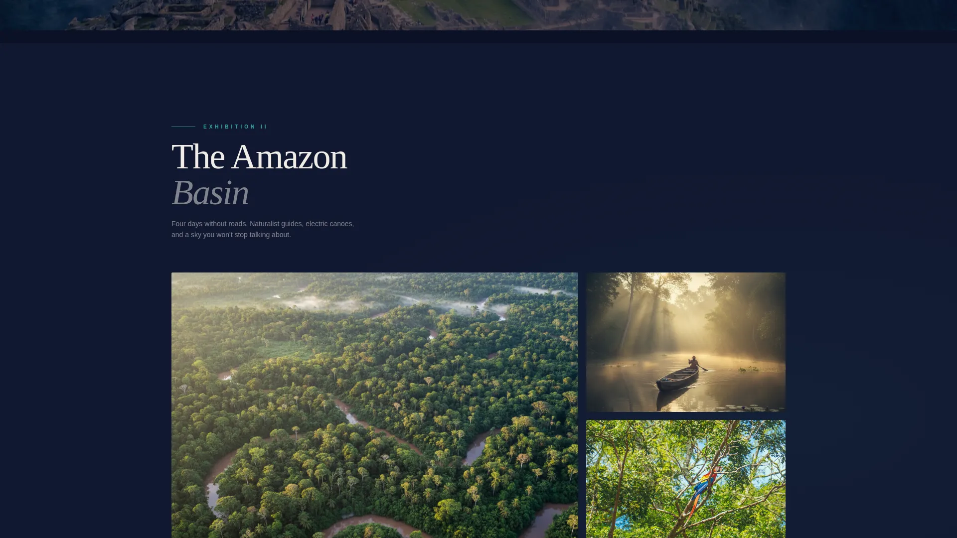 Luxury Peru Travel Agency Landing Page Template