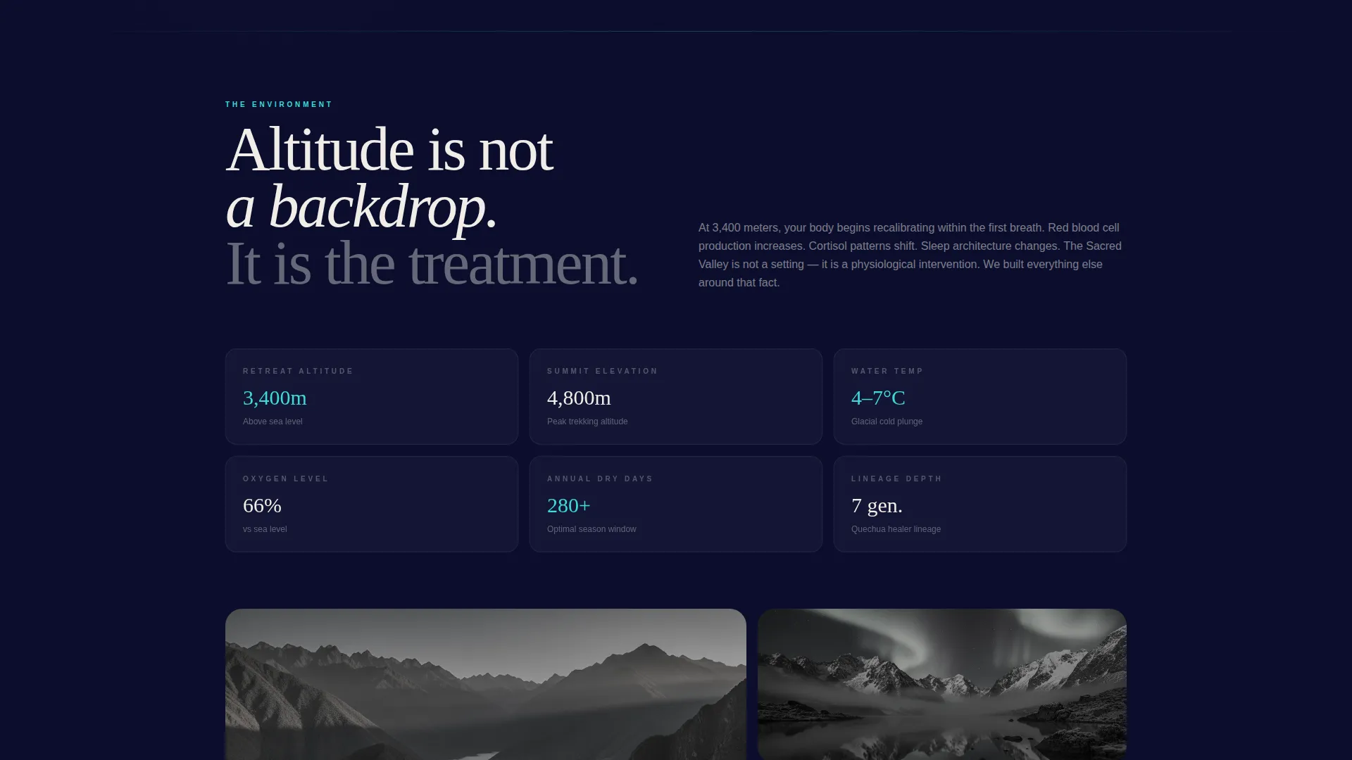 Peru Wellness Retreat Landing Page Template