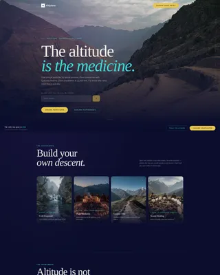 Peru Wellness Retreat Landing Page Template