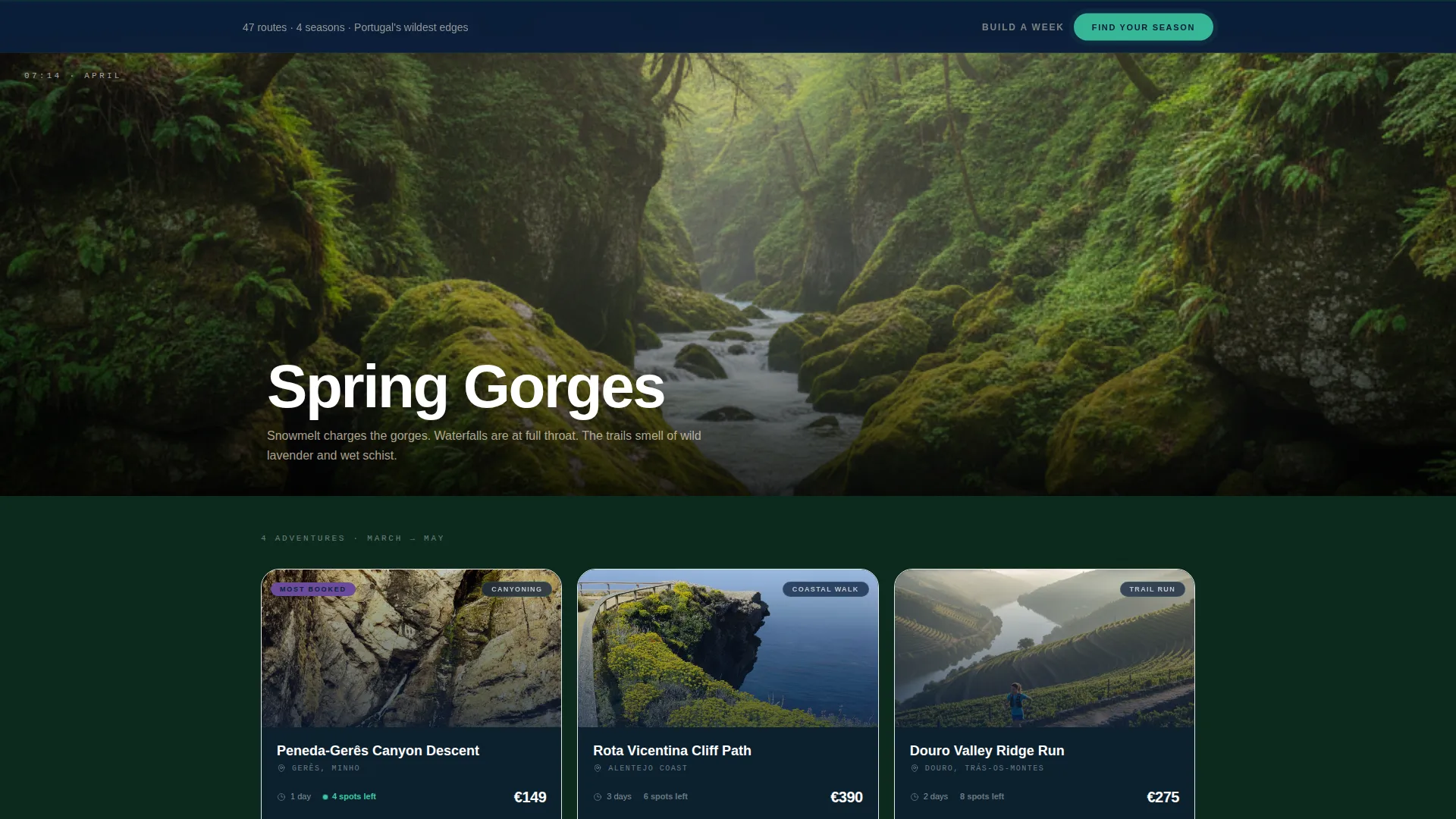 Portugal Travel Specialist Booking Website Template