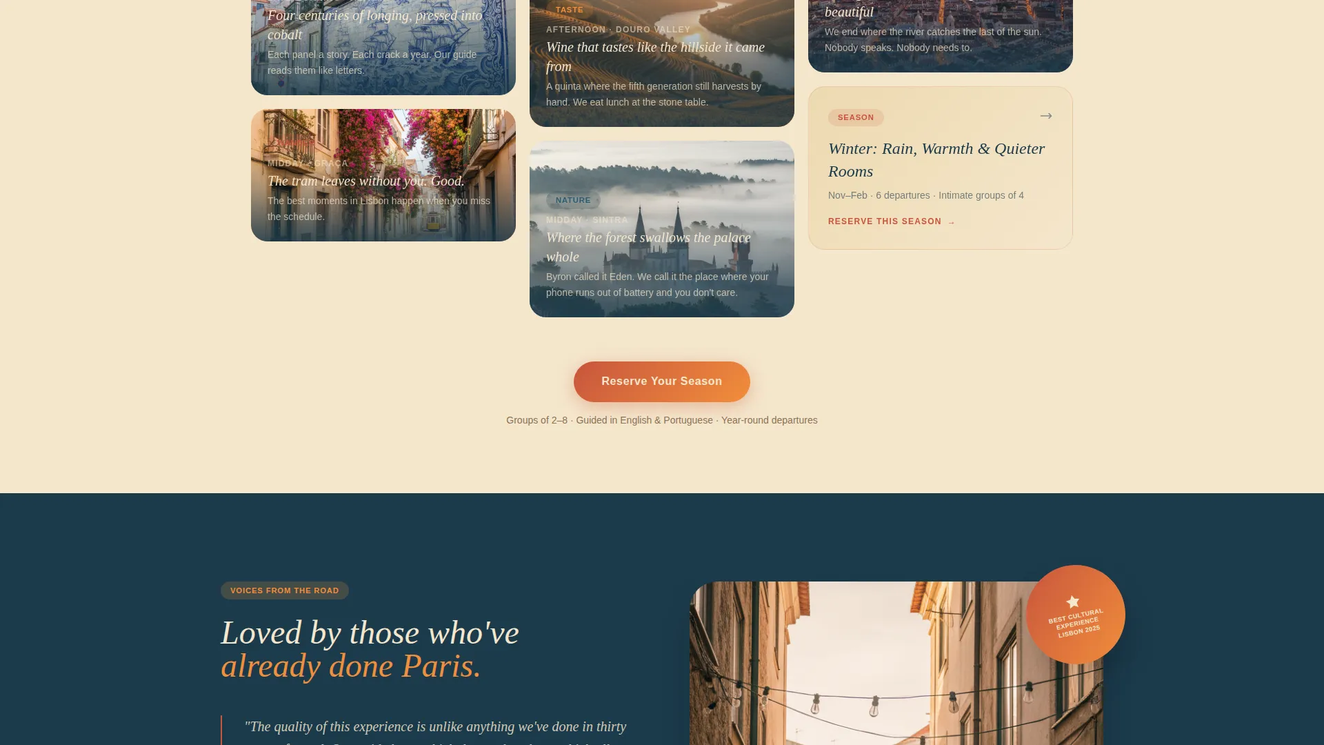 Portugal Travel Booking Website Template