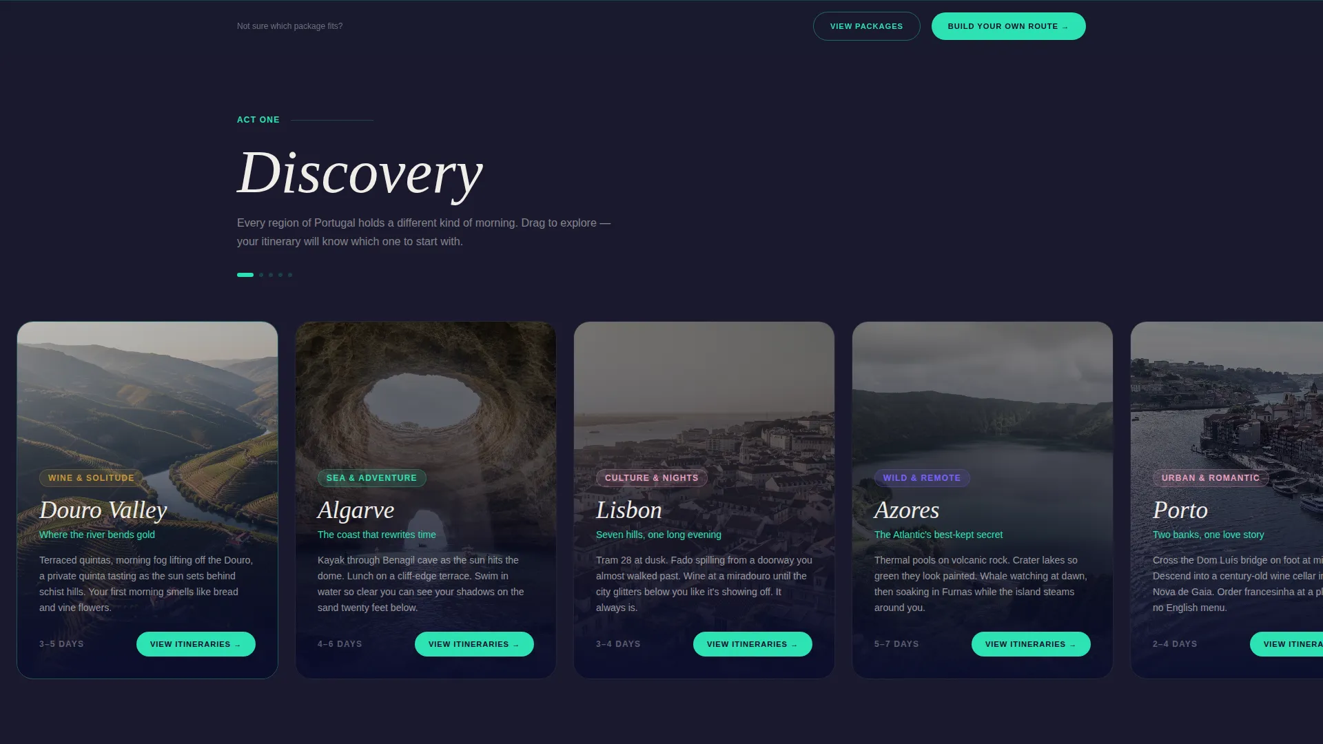 Portugal Travel Advanced Booking Website Template