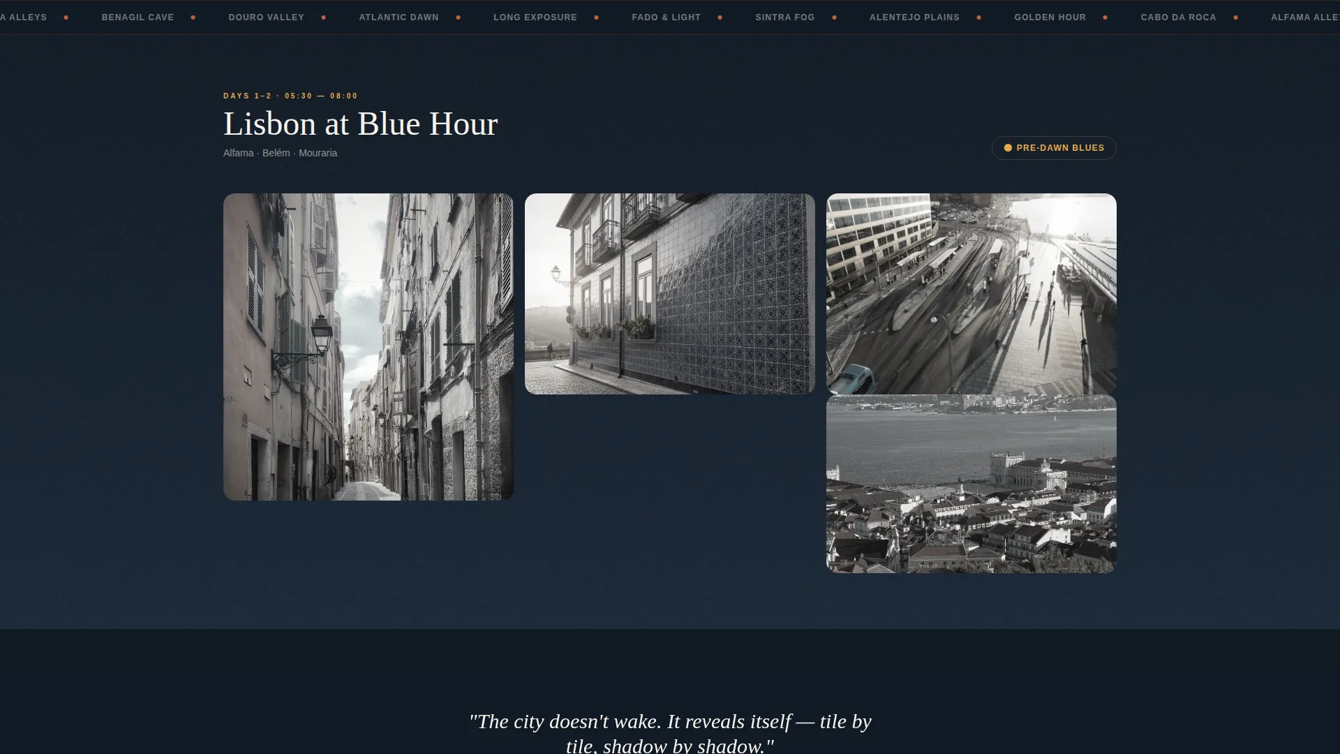 Portugal Travel Professional Website Template