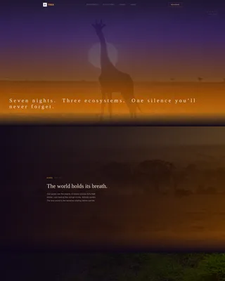 Wildlife & Nature Safari Tour Operator Website Template