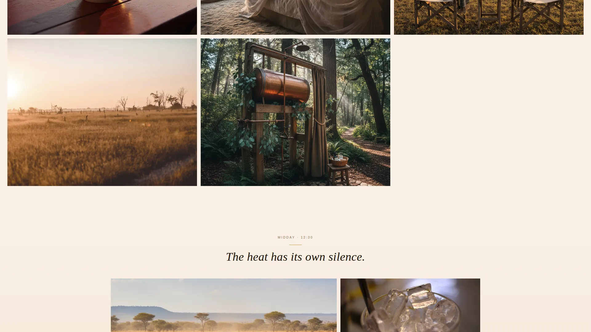 Campground & Glamping Specialist Booking Website Template