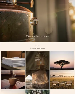 Campground & Glamping Specialist Booking Website Template
