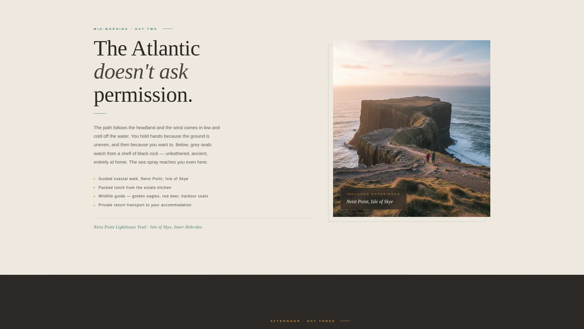 Scotland Travel Pricing Website Template