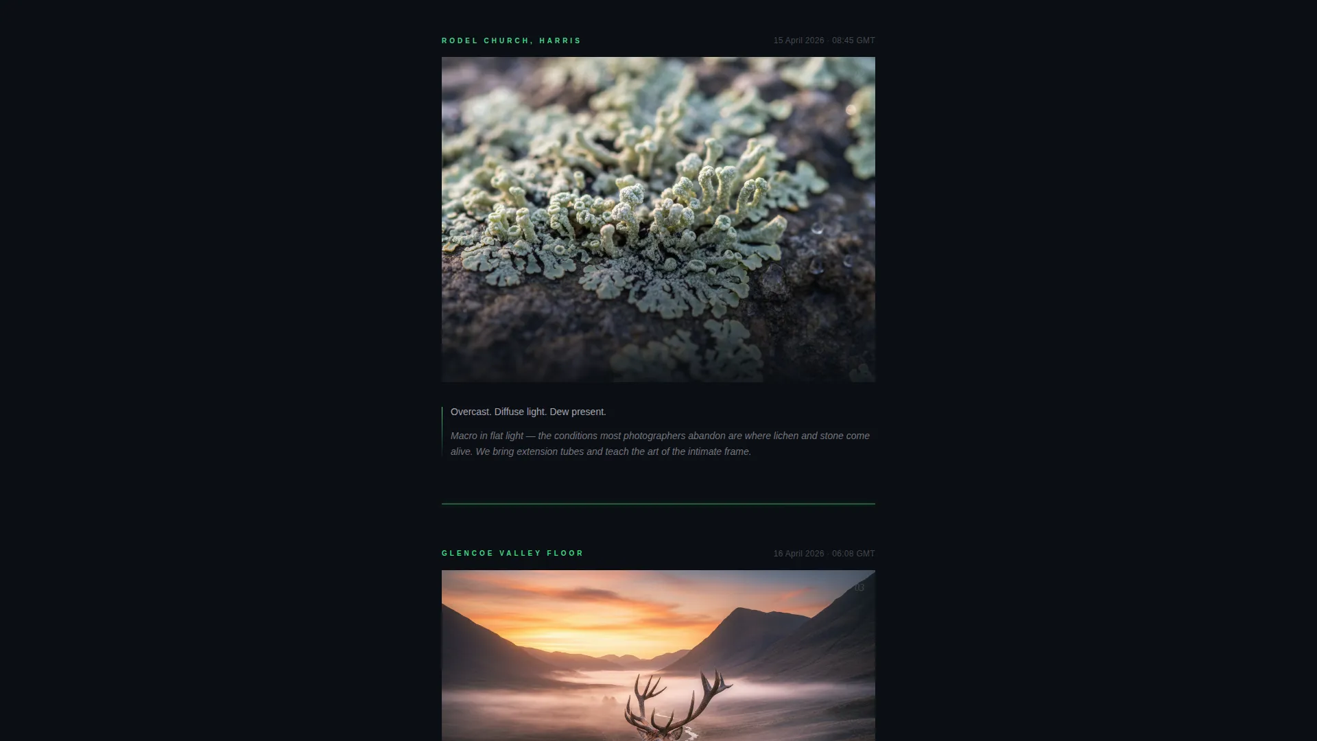 Photography Landing Page Template