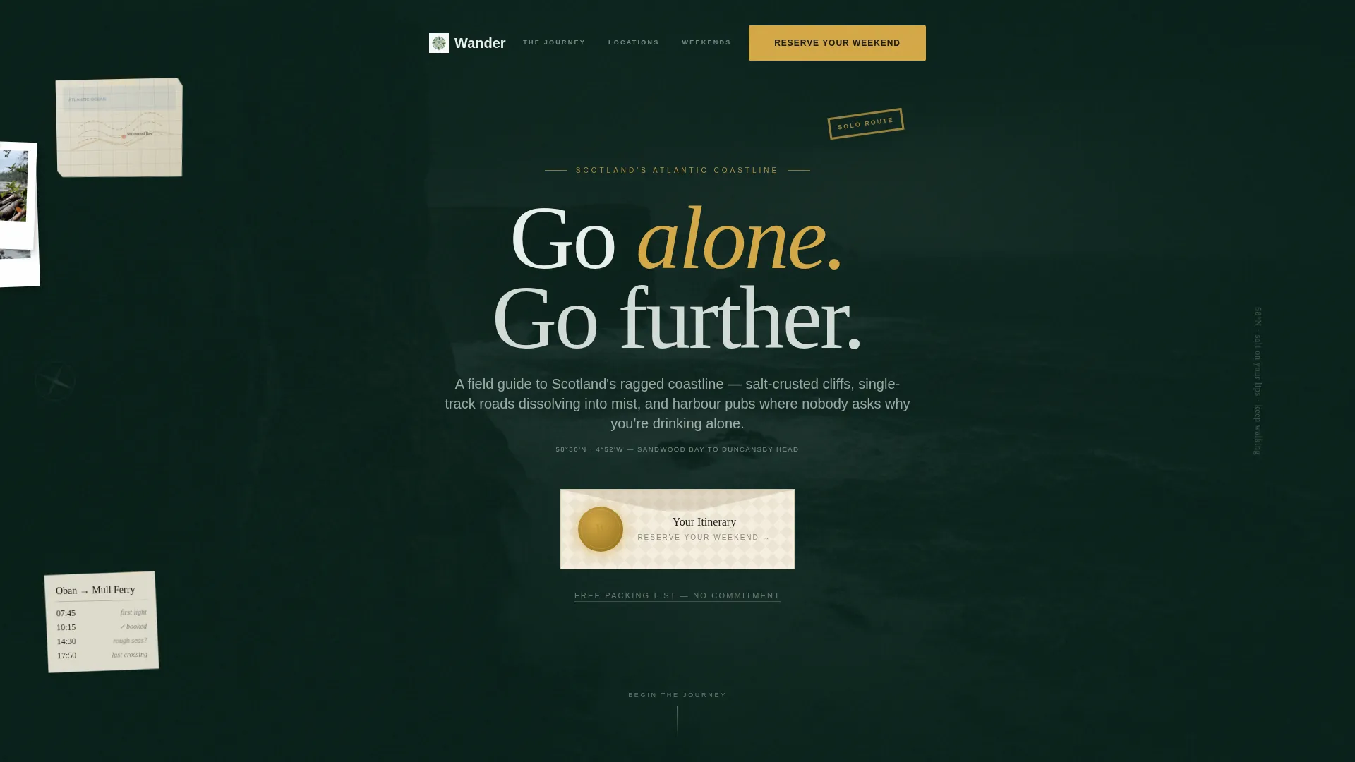 Scotland Travel Specialist Booking Website Template