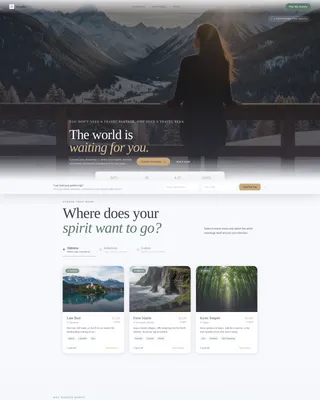 Travel Blog & Guide Booking Website Template
