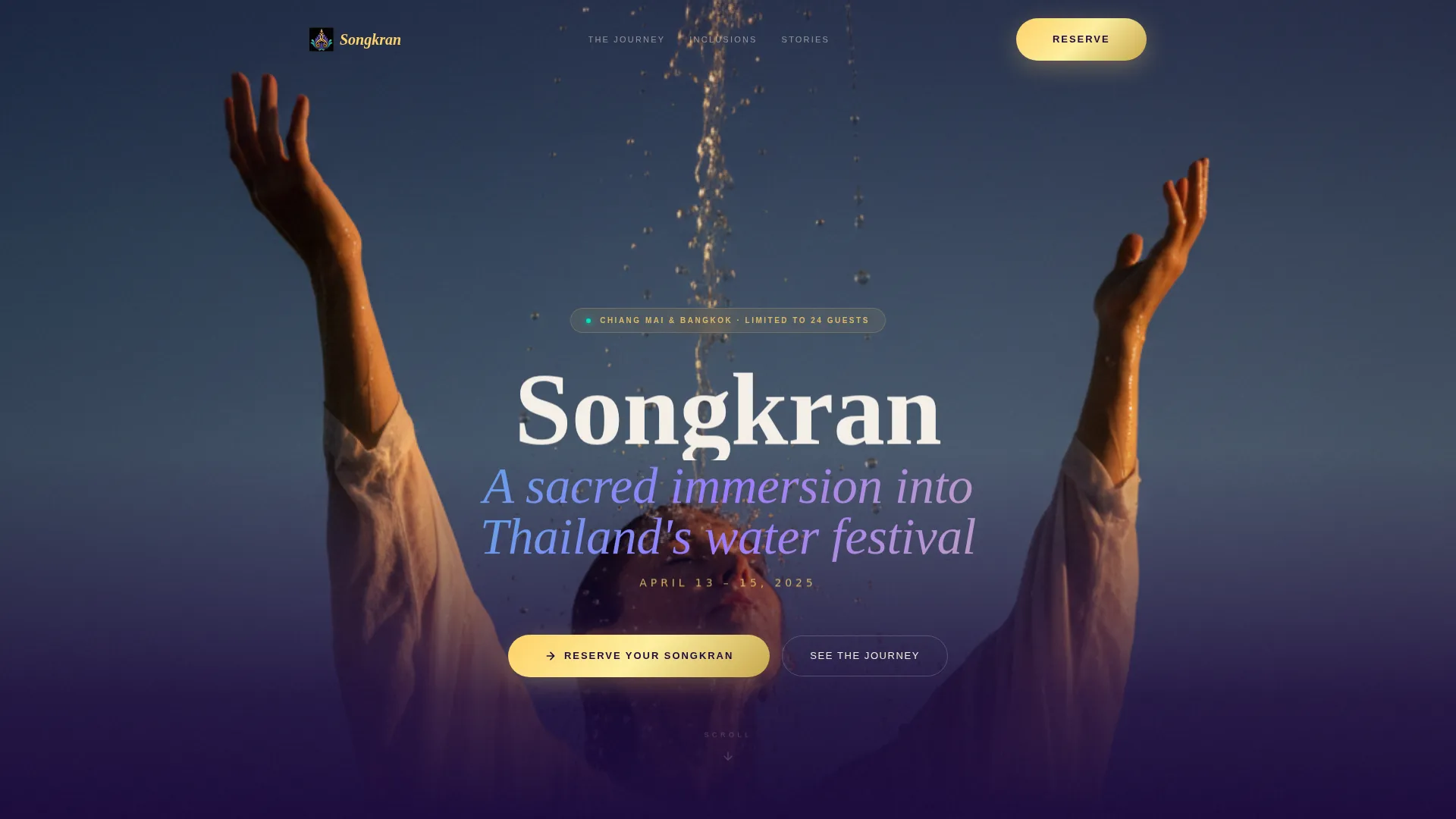 Festival & Event Tourism Specialist Booking Website Template