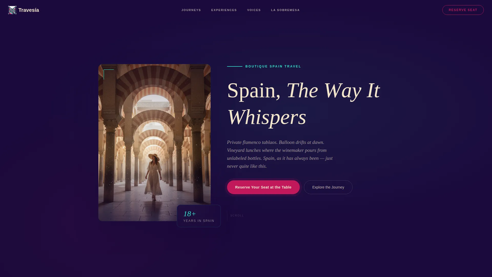 Spain Travel Specialist Professional Website Template