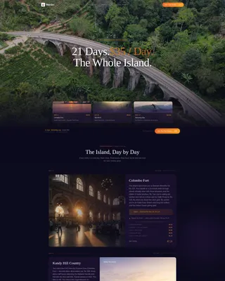 Sri Lanka Travel Professional Website Template