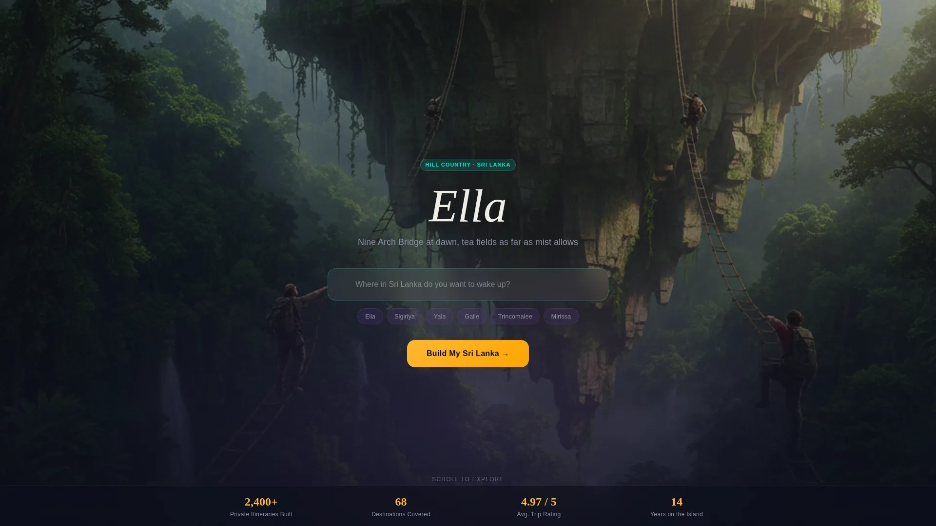 Sri Lanka Travel Specialist Booking Website Template