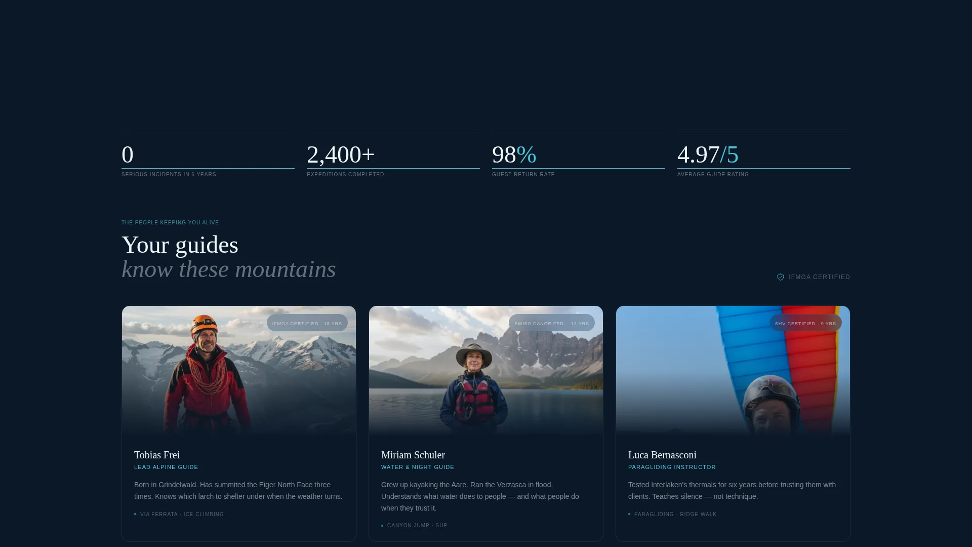 Switzerland Travel Booking Website Template