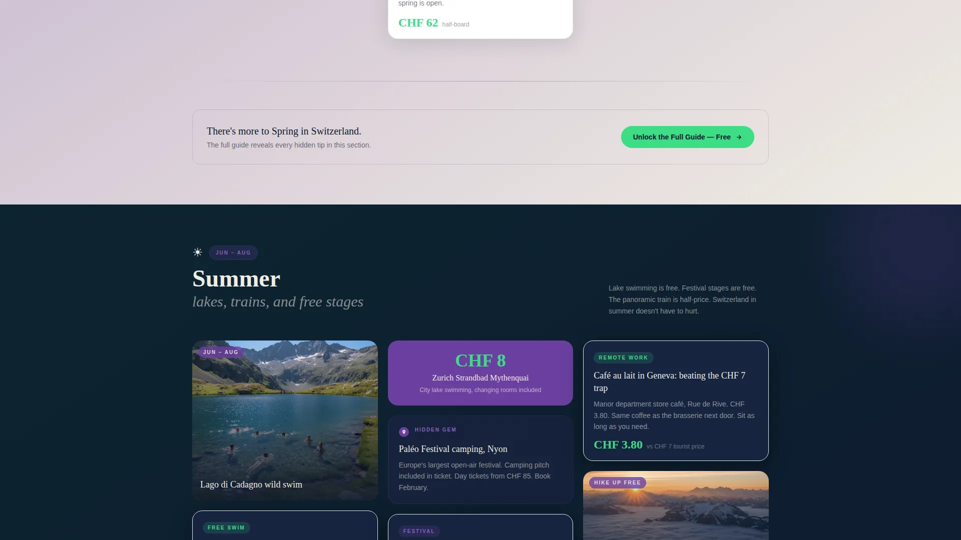 Switzerland Travel Professional Website Template