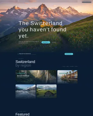 Switzerland Travel Specialist Booking Website Template