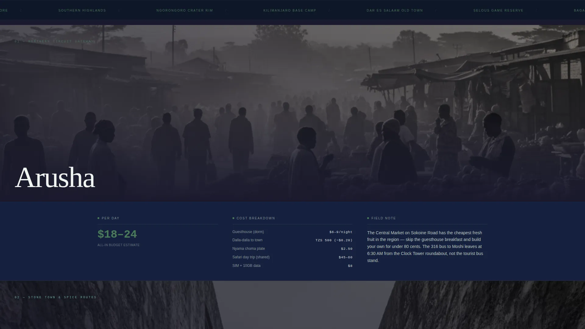 Tanzania Travel Privacy Policy Website Template