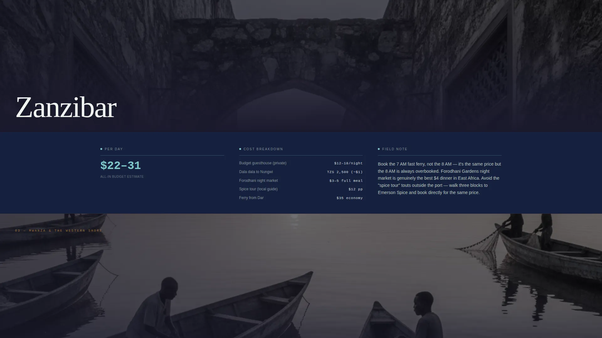 Tanzania Travel Privacy Policy Website Template