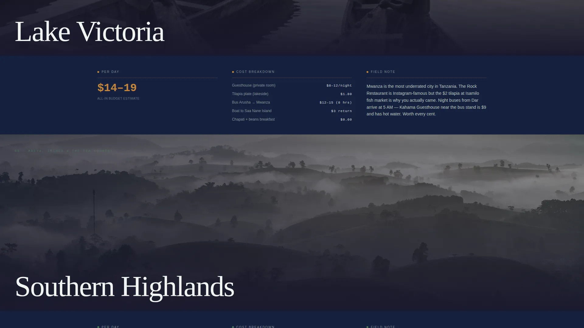 Tanzania Travel Privacy Policy Website Template