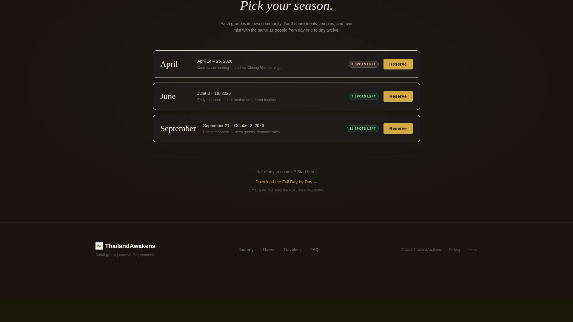 Thailand Travel Booking Website Template