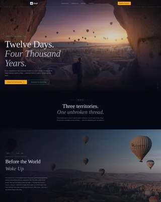 Turkey Travel Blog Website Template