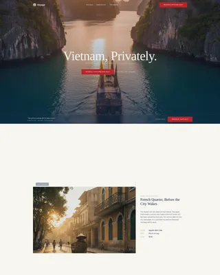 Vietnam Travel Reviews Website Template
