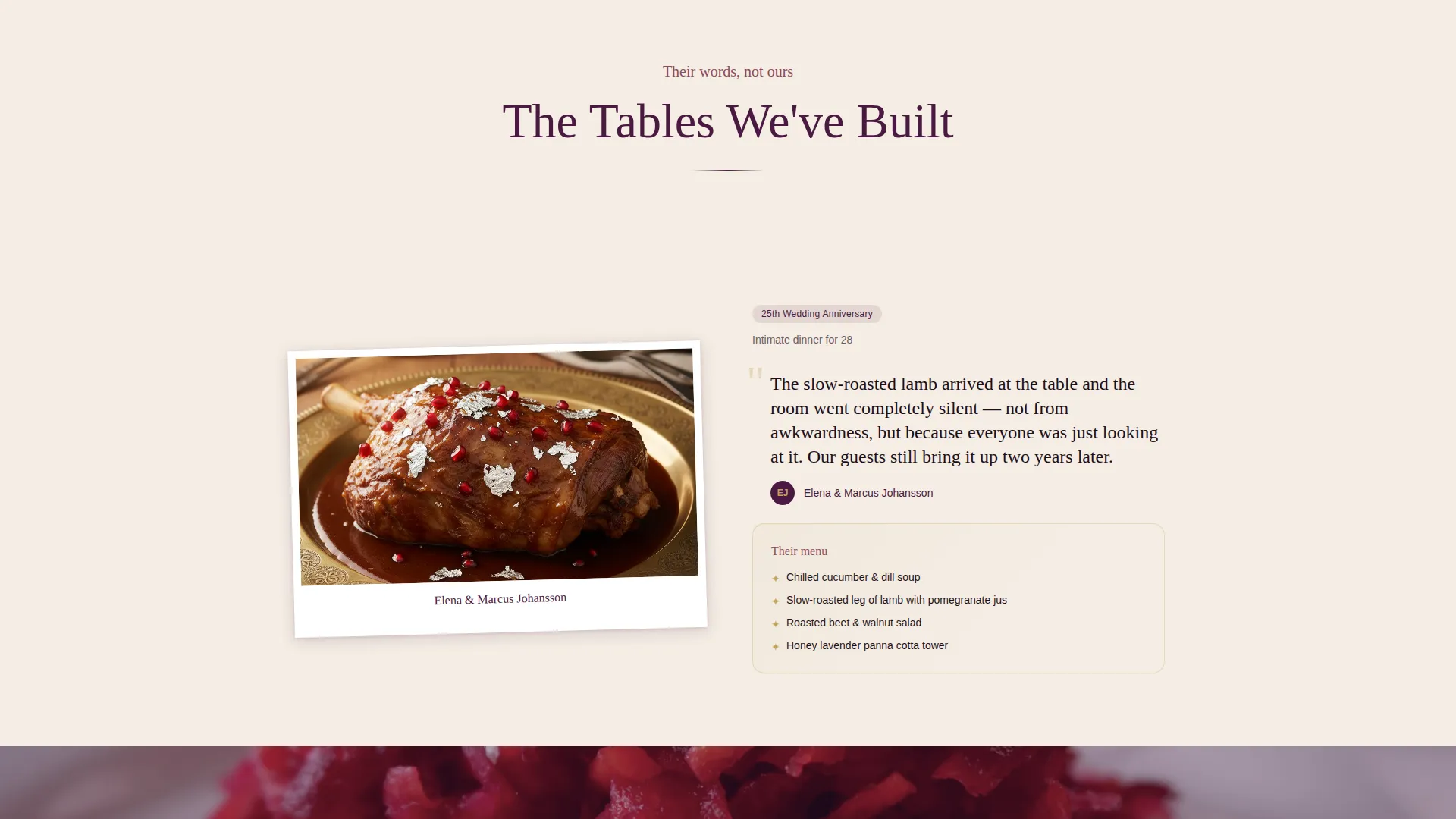Anniversary Event Booking Website Template