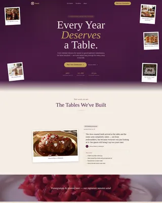 Anniversary Event Booking Website Template