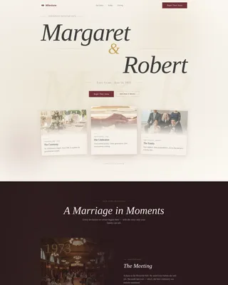 Anniversary Event Professional Website Template
