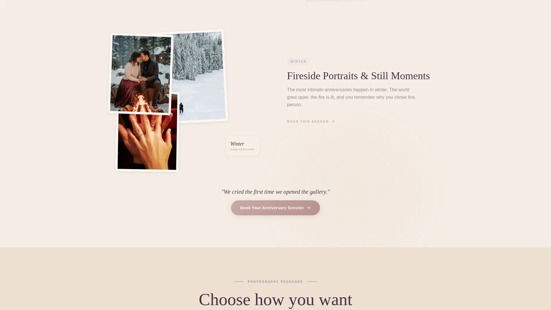Anniversary Event Complete Booking Website Template
