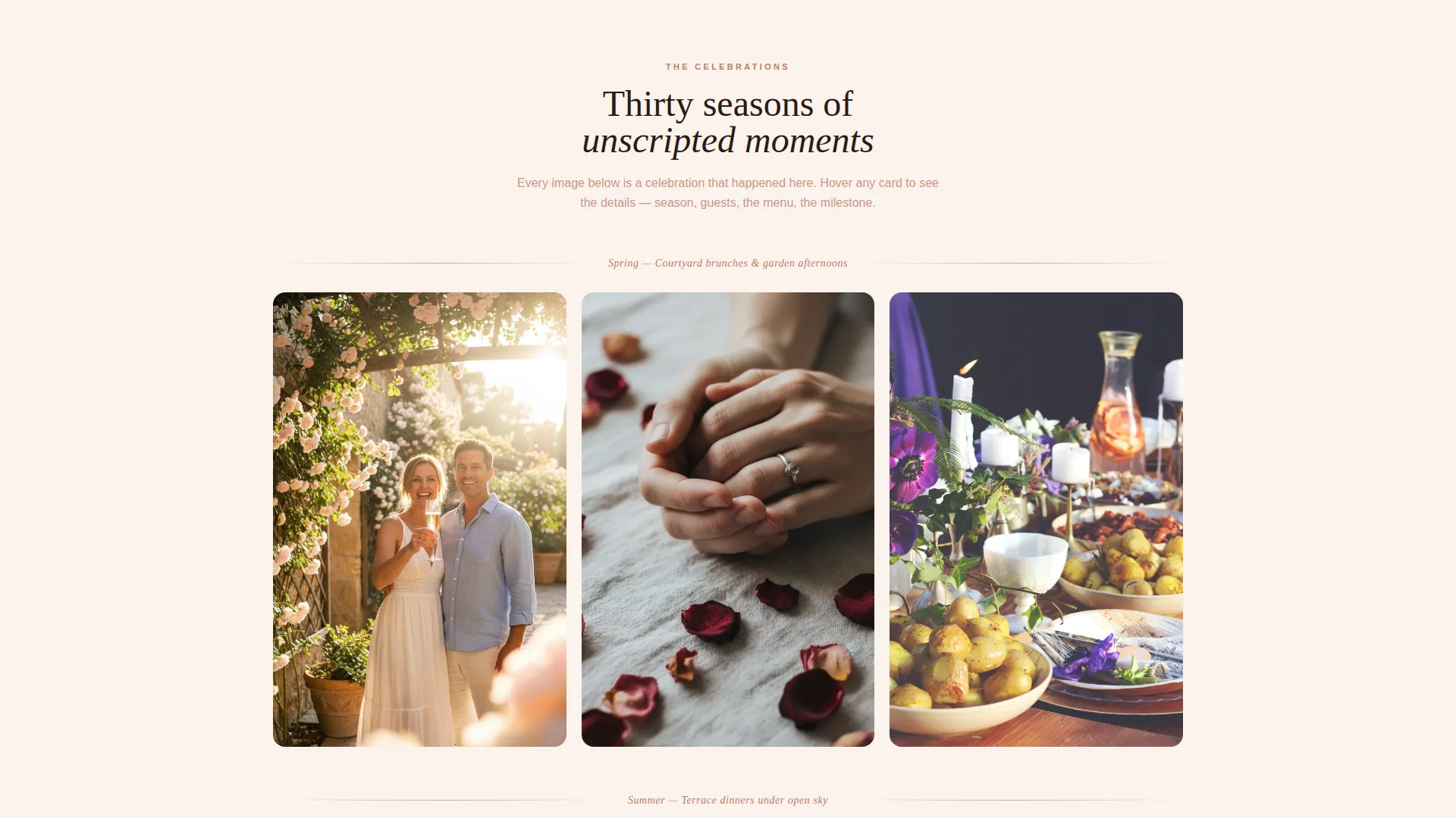 Anniversary Event Advanced Booking Website Template