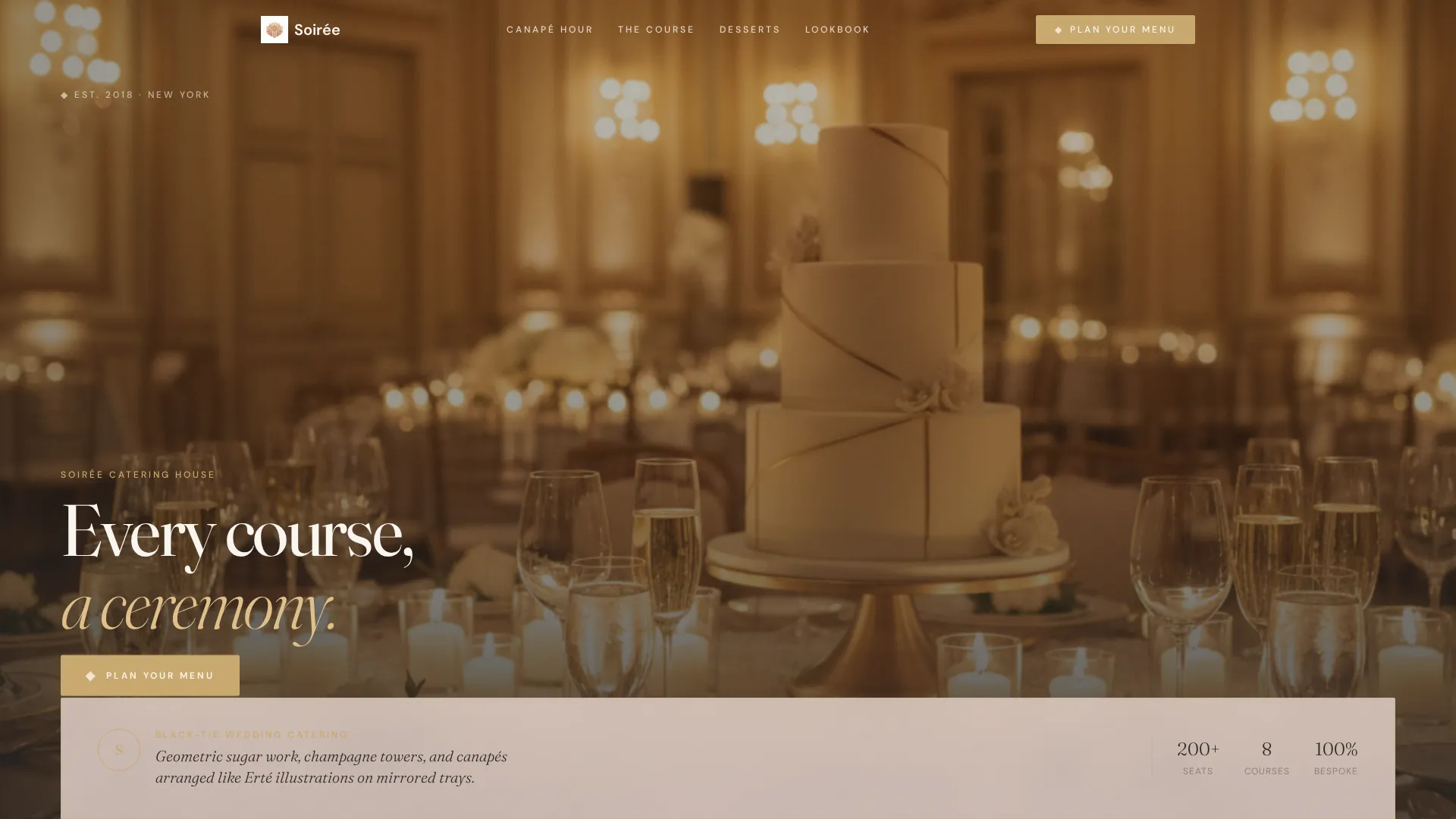 Art Deco Wedding Professional Website Template