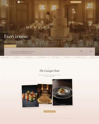 Art Deco Wedding Professional Website Template