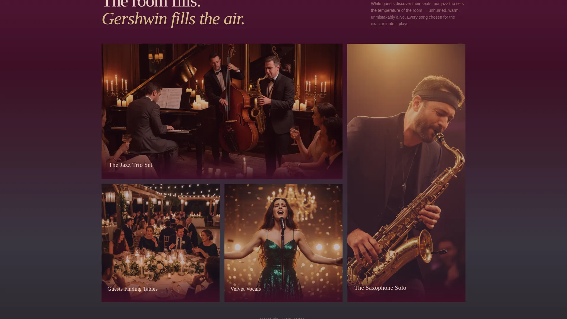 Art Deco Wedding Booking Website Template