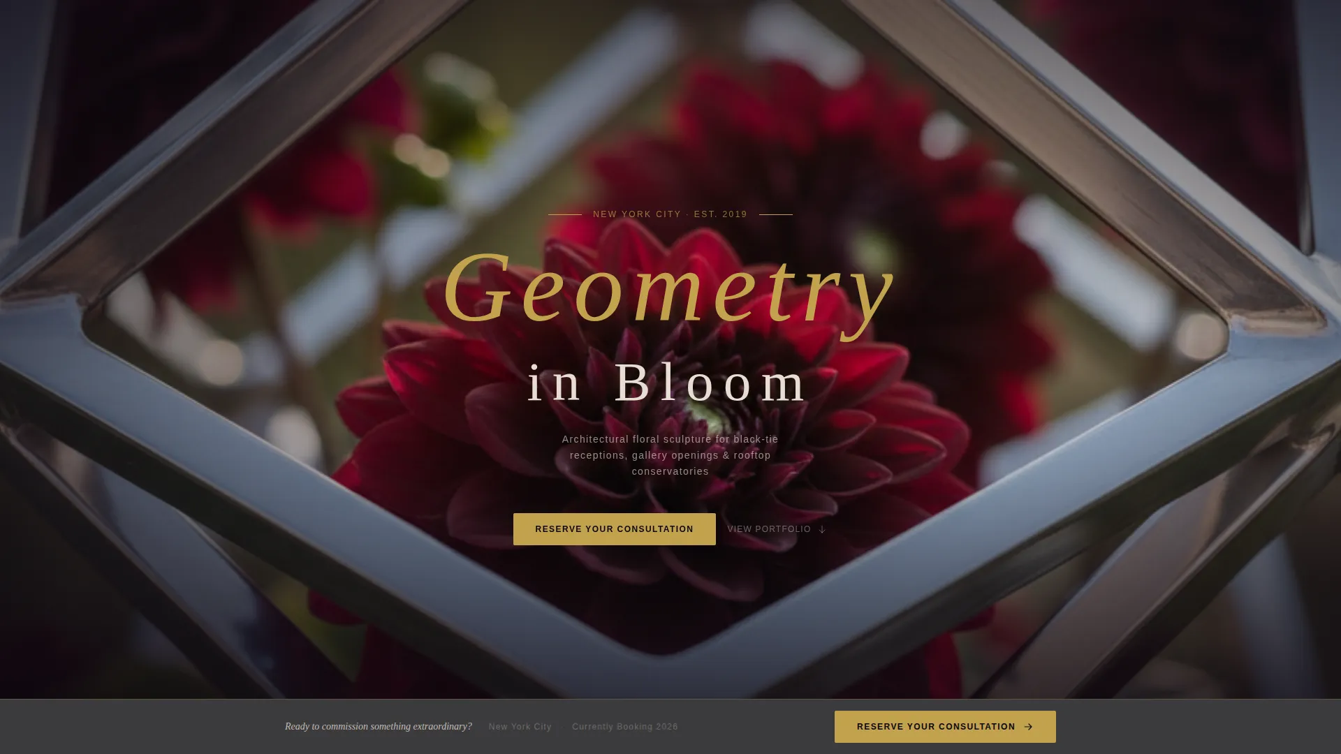 Art Deco Wedding Specialist Professional Website Template
