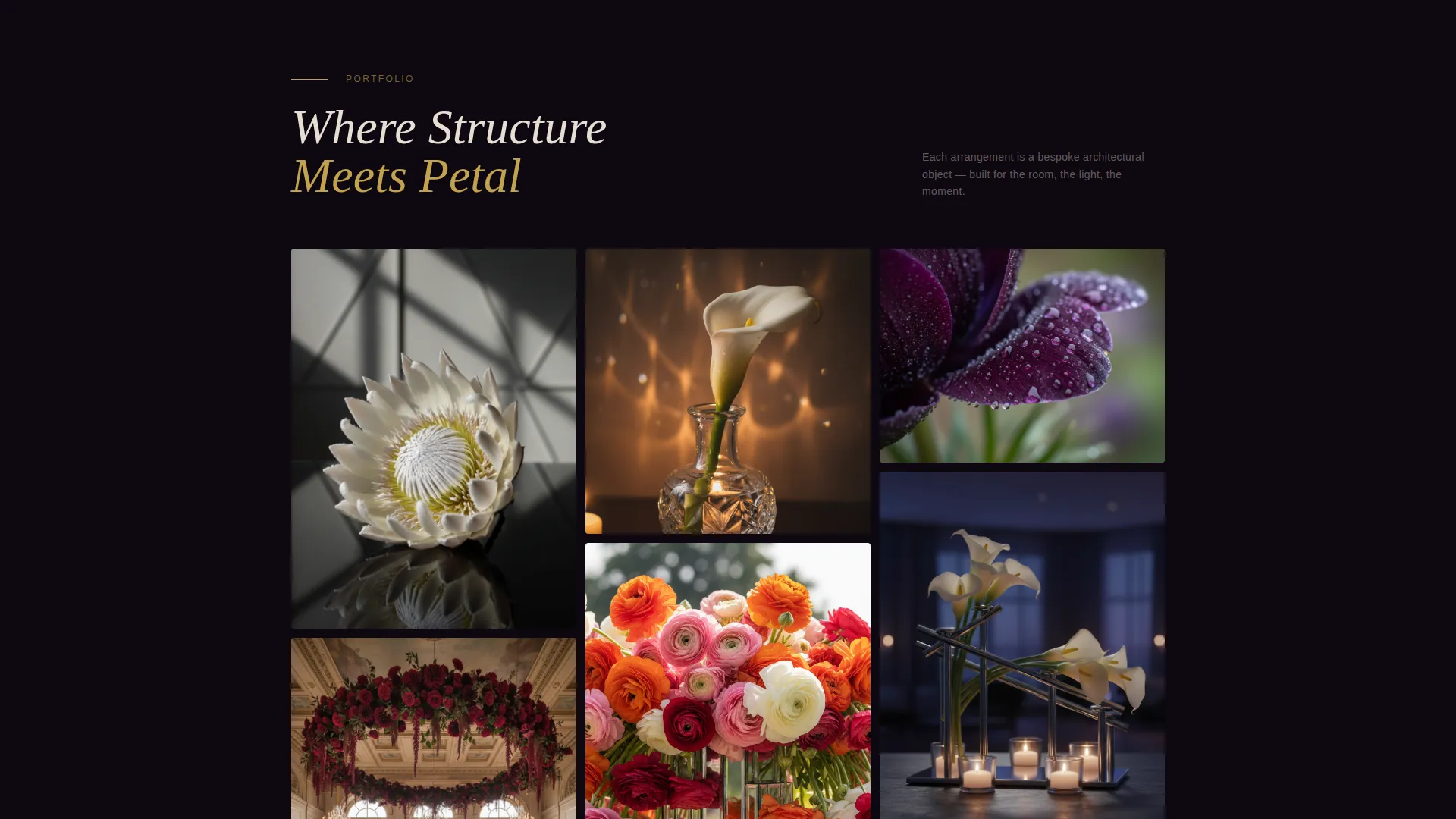 Art Deco Wedding Specialist Professional Website Template