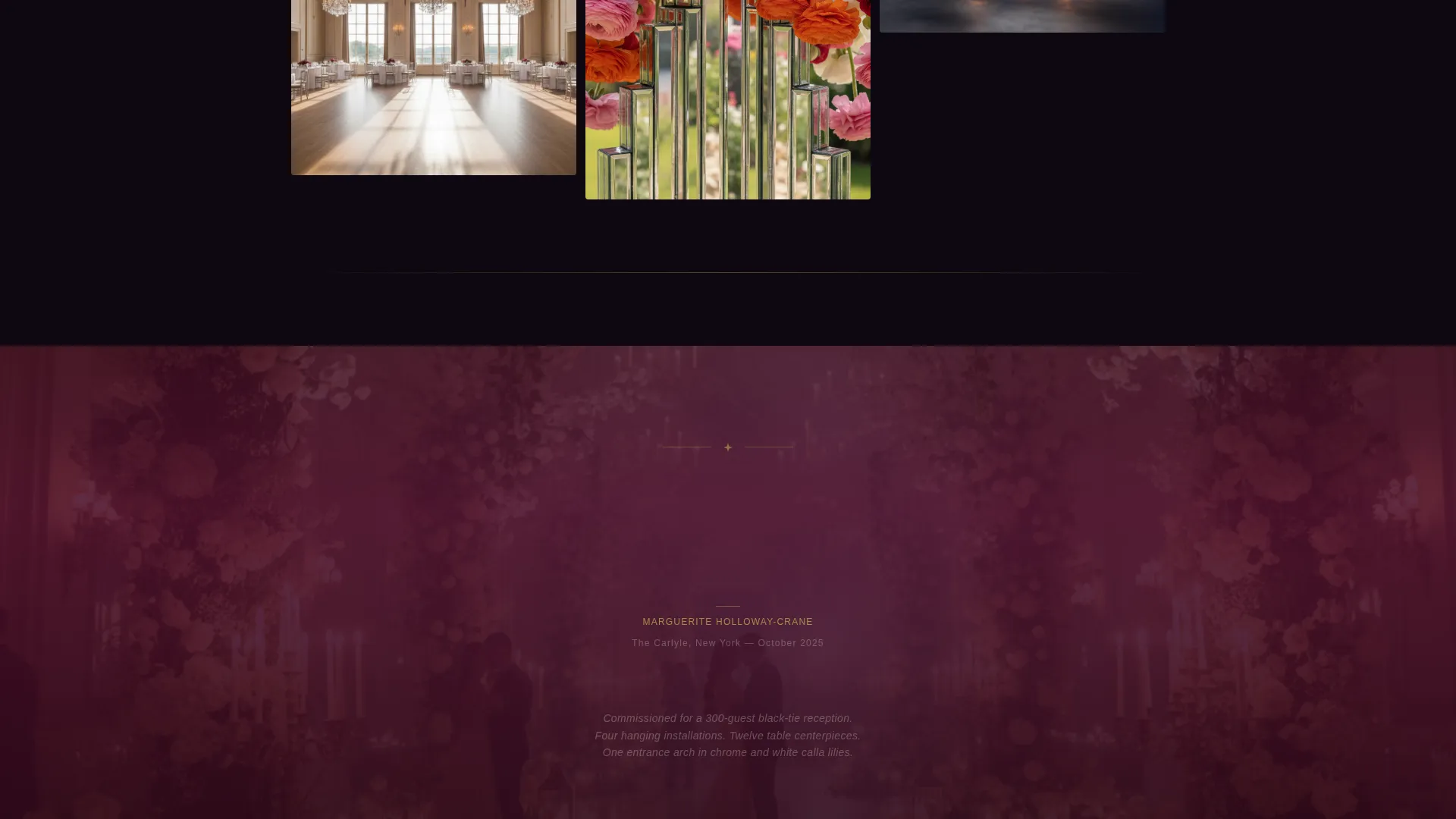 Art Deco Wedding Specialist Professional Website Template