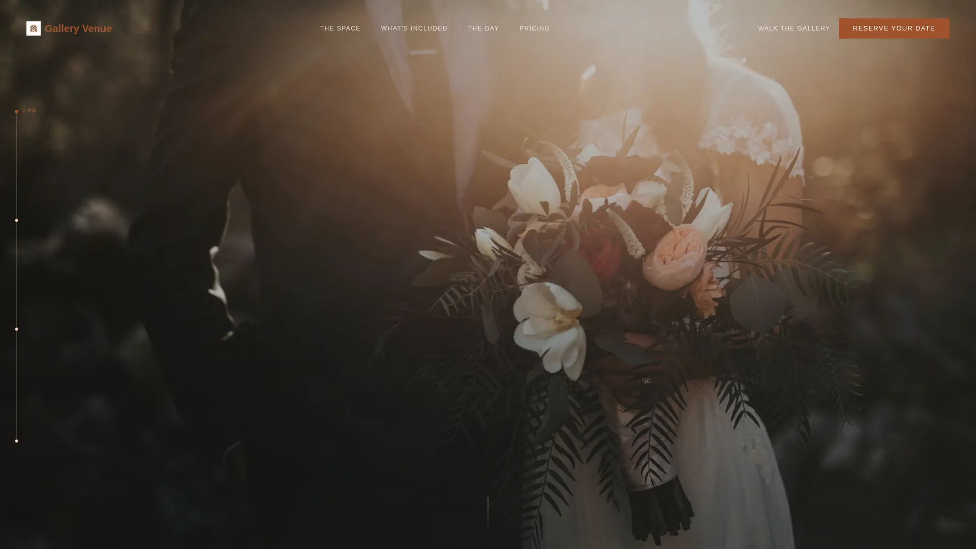 Wedding Venue Booking Website Template