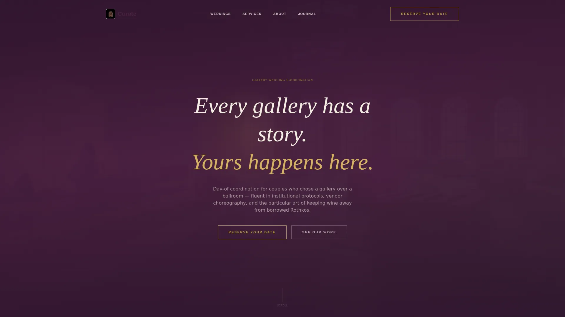 Wedding Venue Specialist Booking Website Template