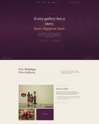 Wedding Venue Specialist Booking Website Template