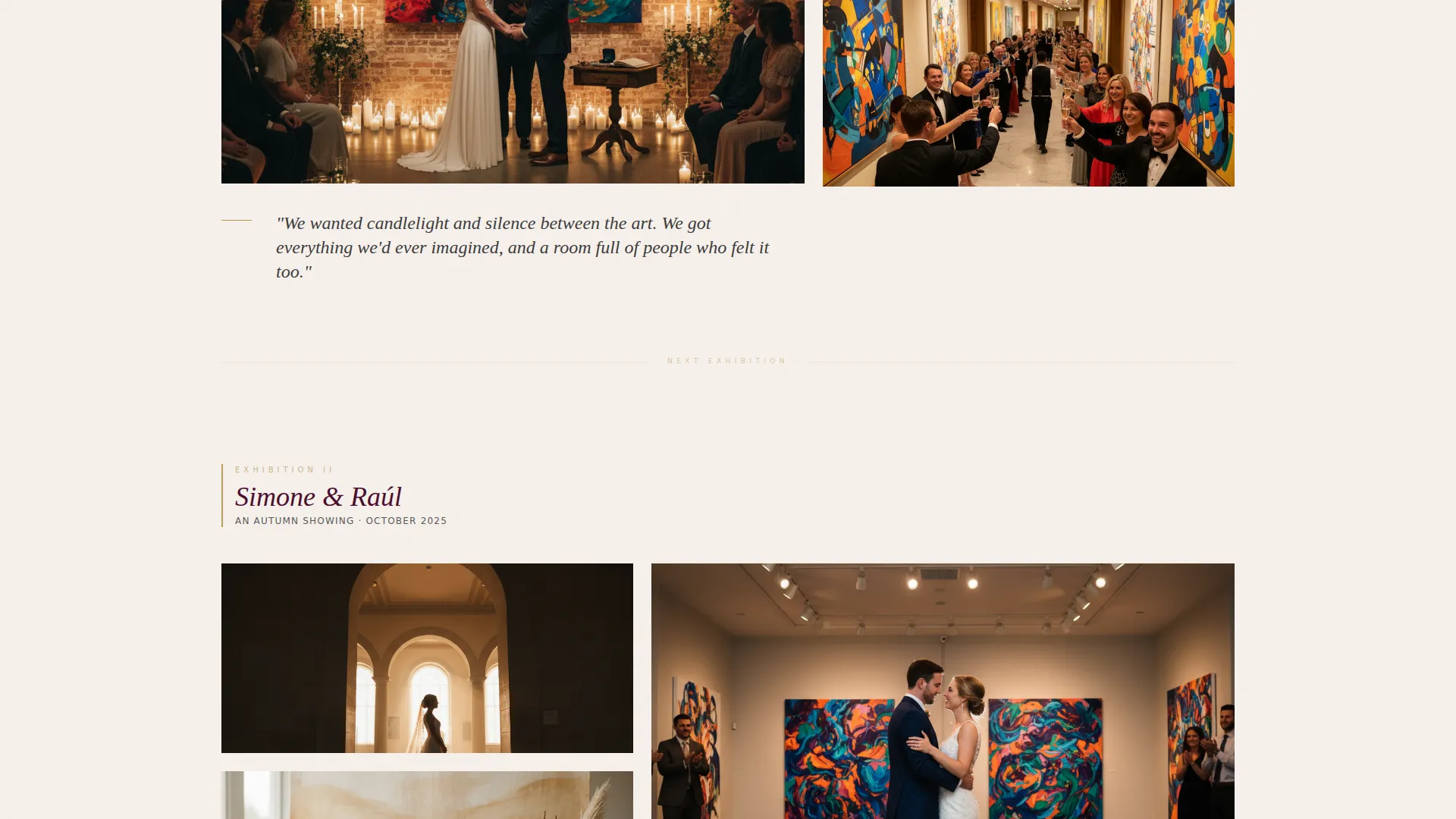 Wedding Venue Blog Website Template