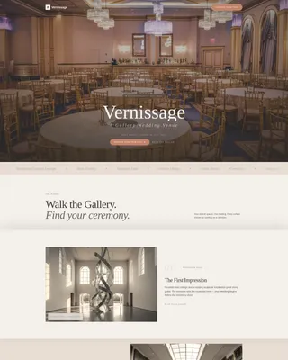 Wedding Venue Advanced Booking Website Template