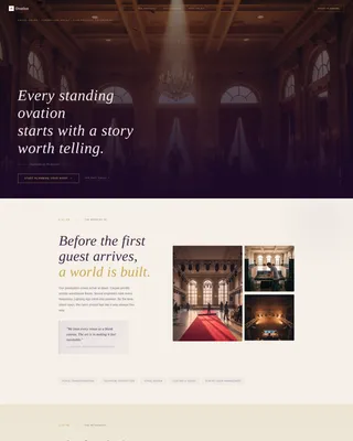 Event Management Company Booking Website Template