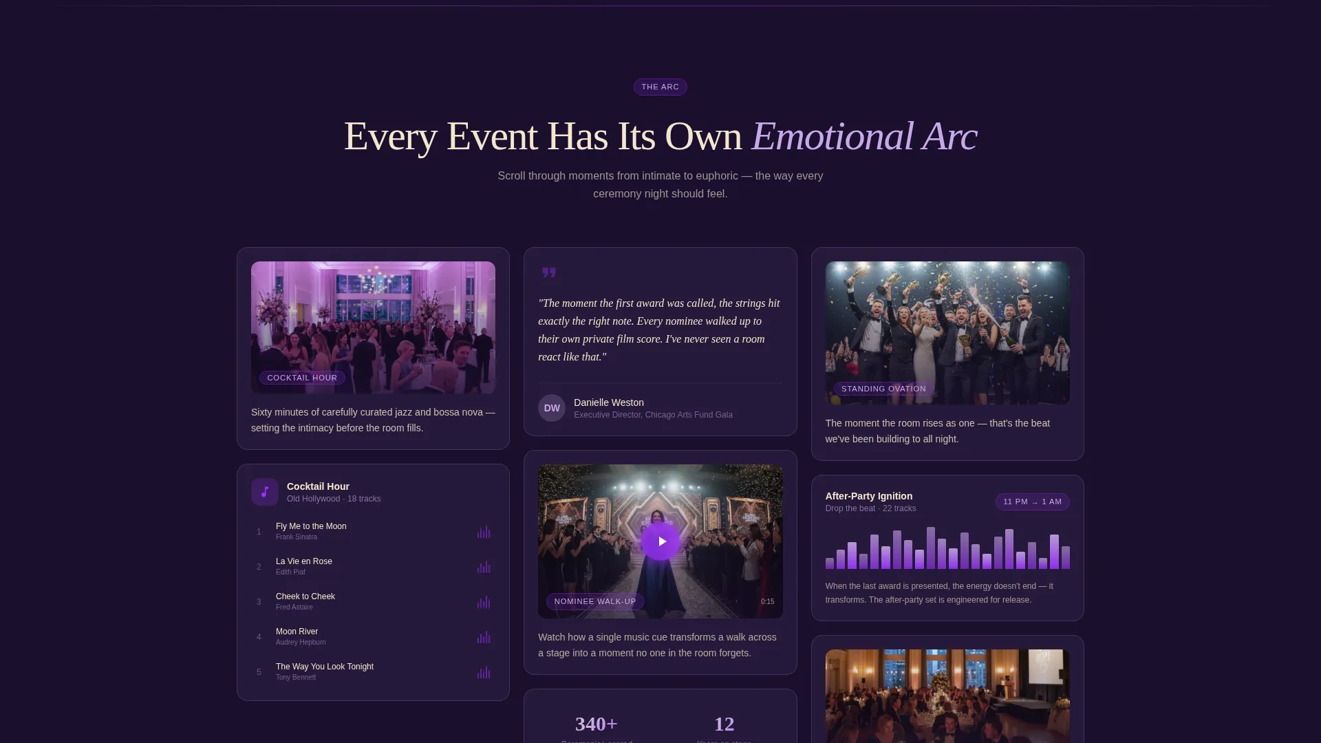 Awards Ceremony DJ Landing Page Template