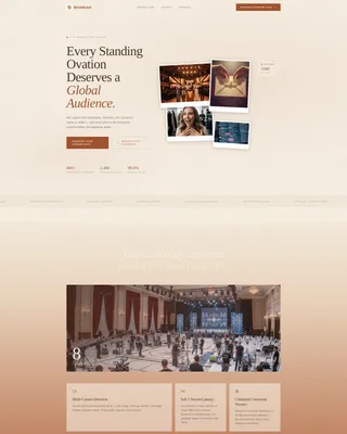 Awards Ceremony Live Streaming Landing Page