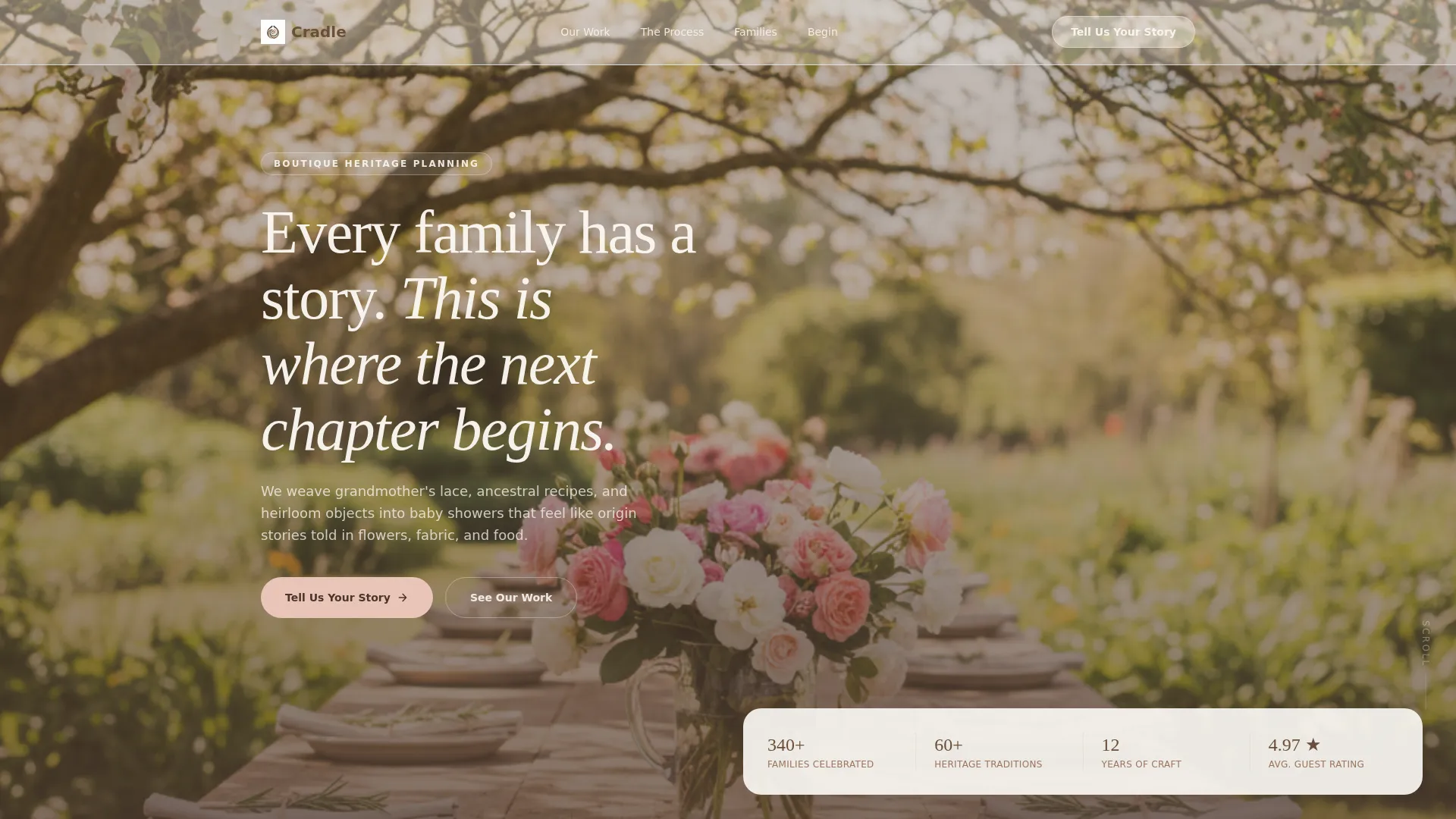 Baby Shower Event Planner Landing Page Template